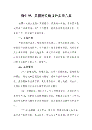 商业街、风情街改造提升实施方案.docx