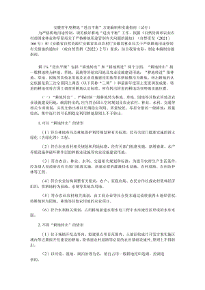 XX省年度耕地“进出平衡”方案编制和实施指南（试行）.docx
