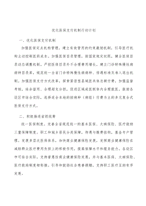 优化医保支付机制行动计划.docx