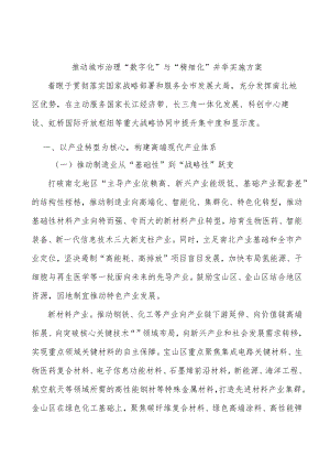 推动城市治理“数字化”与“精细化”并举实施方案.docx