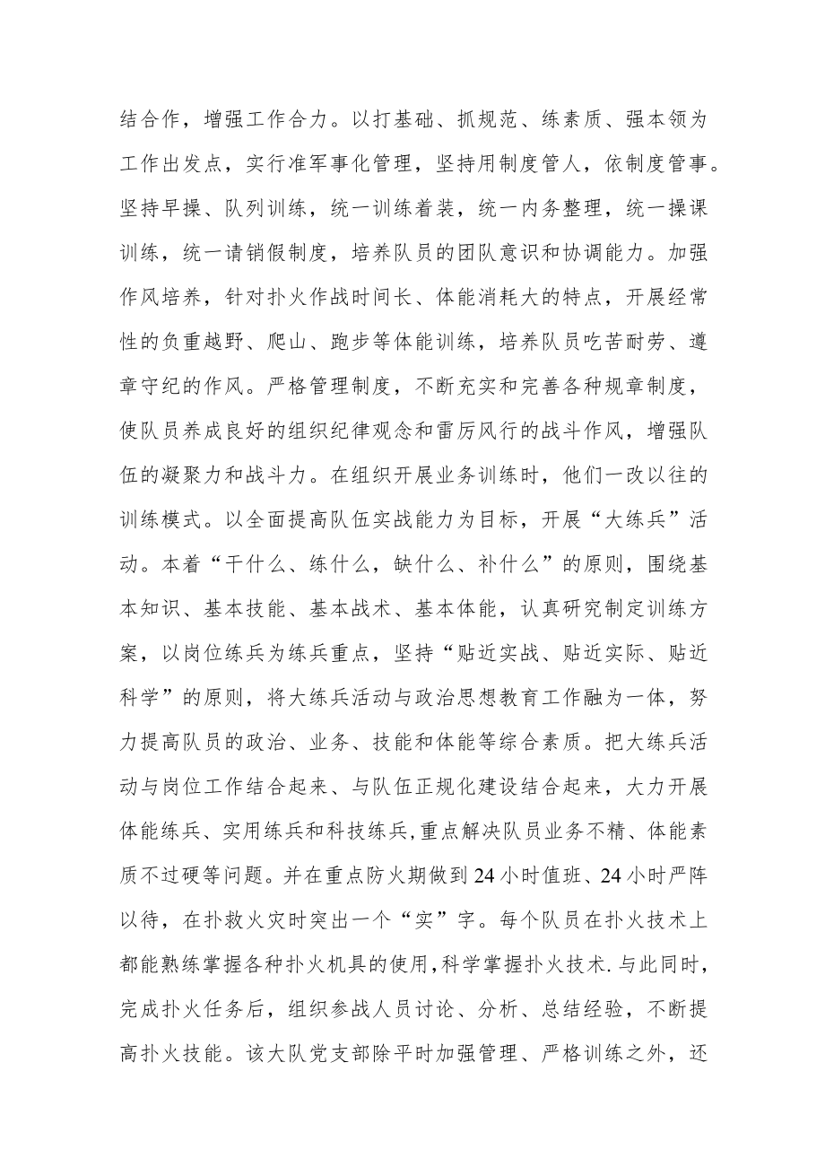林业局森林消防大队党支部先进事迹.docx_第2页