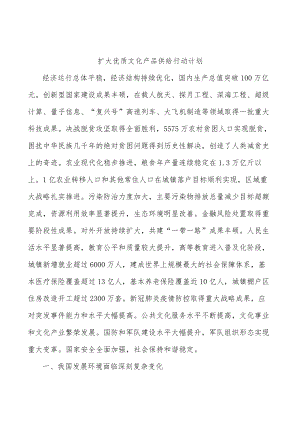 扩大优质文化产品供给行动计划.docx