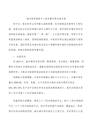 推动销地集配中心高质量发展实施方案.docx