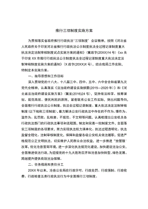 推行三项制度实施方案.docx