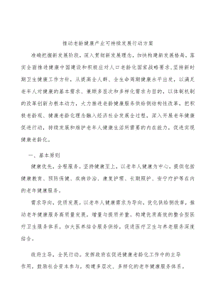 推动老龄健康产业可持续发展行动方案.docx