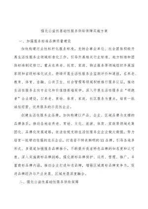 强化公益性基础性服务供给保障实施方案.docx
