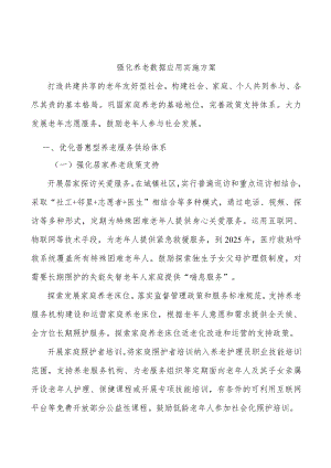 强化养老数据应用实施方案.docx