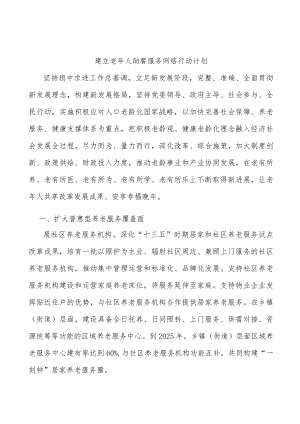 建立老人助餐服务网络行动计划.docx