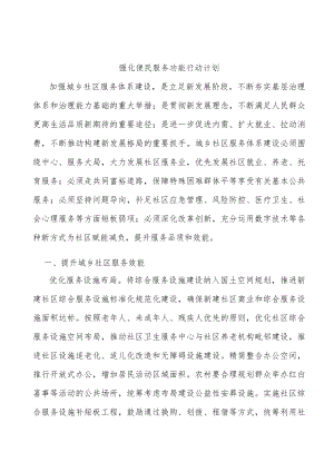 强化便民服务功能行动计划.docx