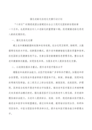 强化老龄化信息化支撑行动计划.docx