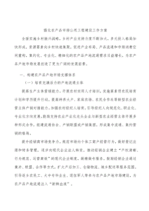 强化农产品市场公用工程建设工作方案.docx