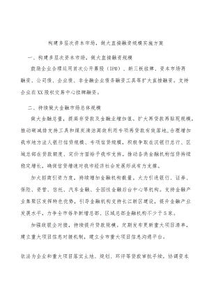 构建多层次资本市场做大直接融资规模实施方案.docx