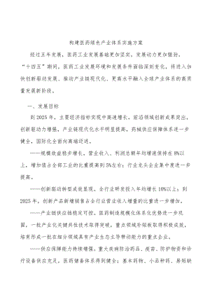 构建医药绿色产业体系实施方案.docx
