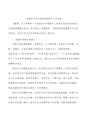 挖掘农产品市场服务新潜力工作方案.docx