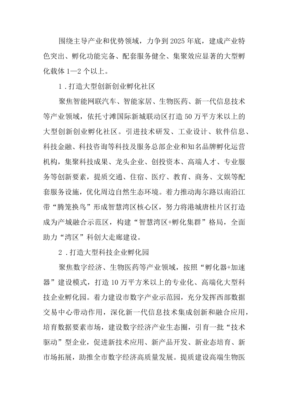 新时代高质量孵化载体建设实施方案（—2025）.docx_第3页