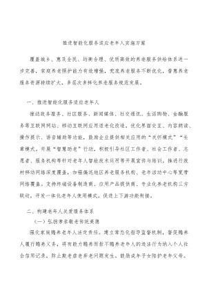 推进智能化服务适应老人实施方案.docx