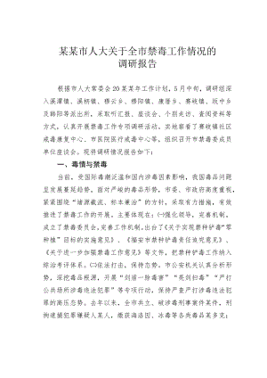某某市人大关于全市禁毒工作情况的调研报告.docx