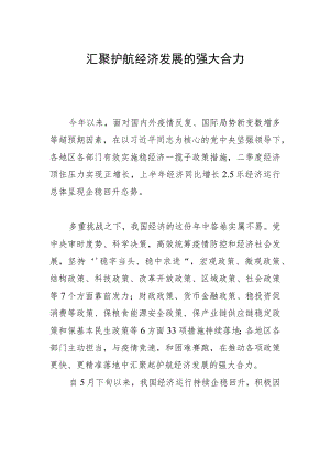 汇聚护航经济发展的强大合力.docx