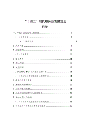 十四五”现代服务业发展规划.docx