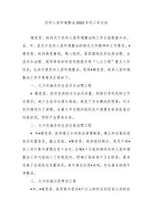 农村人居环境整治2022年终工作总结3篇.docx