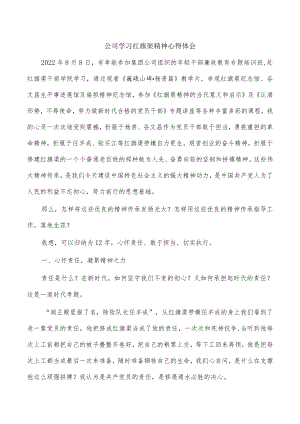 公司学习红旗渠精神心得体会.docx