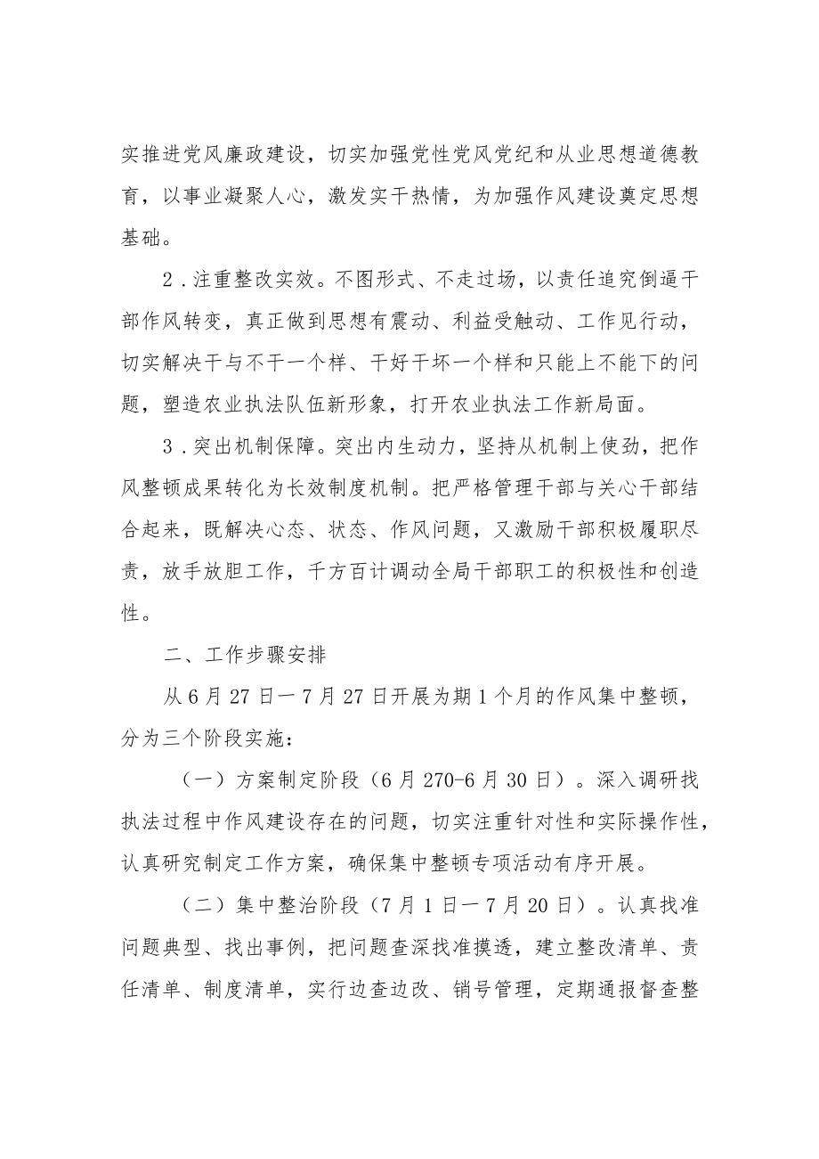 关于开展整顿作风强化执法环节专项活动的工作方案.docx_第2页
