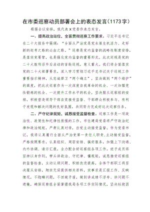 在市委巡察动员部署会上的表态发言.docx