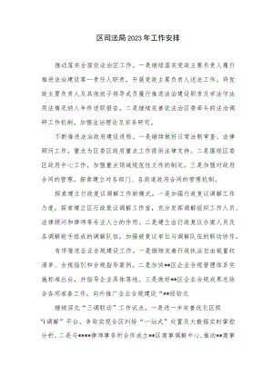 区司法局2023年工作安排.docx