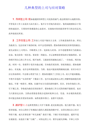 几种典型的上司与应对策略.docx