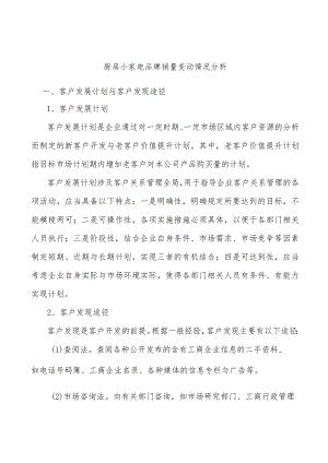 厨房小家电品牌销量变动情况分析.docx