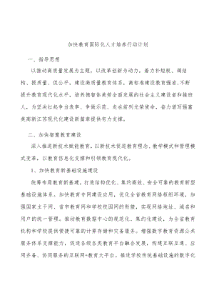 加快教育国际化人才培养行动计划.docx