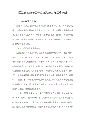 区工会2022年工作总结及2023年工作计划.docx