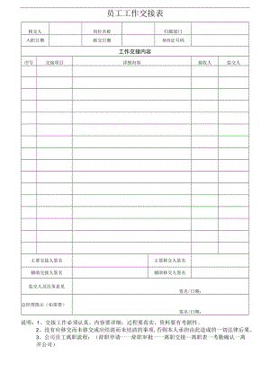 员工离职工作交接表（研发专用）.docx