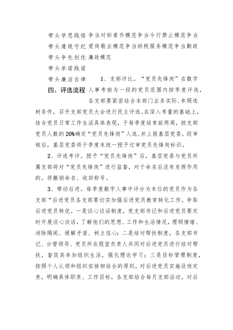 关于开展“党员先锋岗”评选活动的通知.docx_第2页