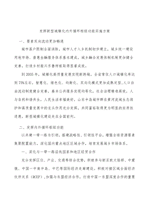 发挥新型城镇化内外循环枢纽功能实施方案.docx