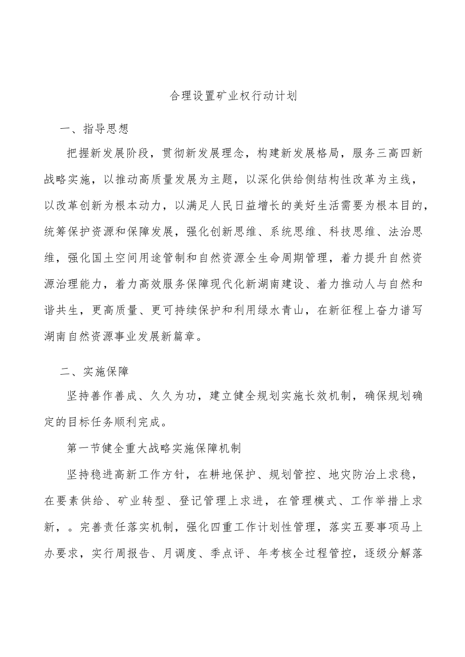 合理设置矿业权行动计划.docx_第1页