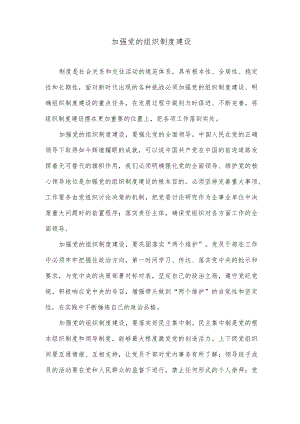 加强党的组织制度建设.docx