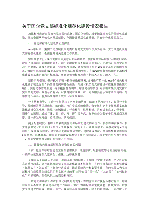 国企党支部标准化规范化建设情况报告.docx