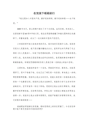 在党旗下砥砺前行.docx