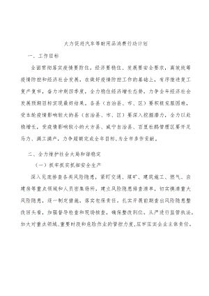大力促进汽车等耐用品消费行动计划.docx