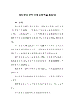 大学委员会全体委员会议议事规则.docx