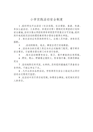 小学实践活动安全制度.docx