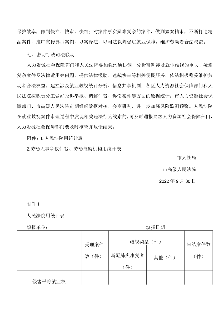 天津市人社局、天津市高级人民法院关于加强行政司法联动保障新冠肺炎康复者等劳动者平等就业权利的通知.docx_第3页