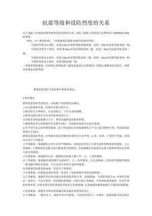 抗震等级和设防烈度的关系.docx