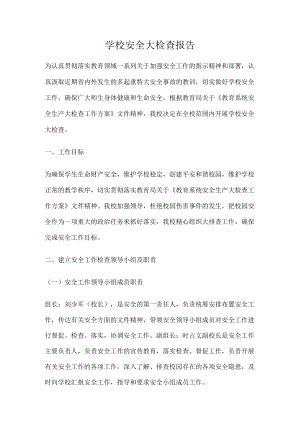 学校安全大检查报告.docx