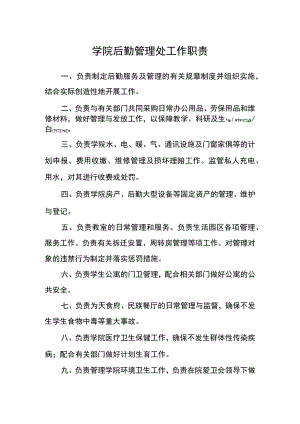 学院后勤管理处工作职责.docx