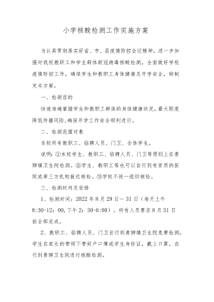 小学核酸检测工作实施方案.docx