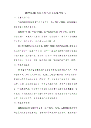 实验小学艺术工作年度报告.docx