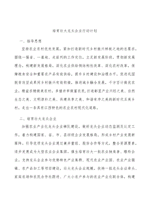 培育壮大龙头企业行动计划.docx