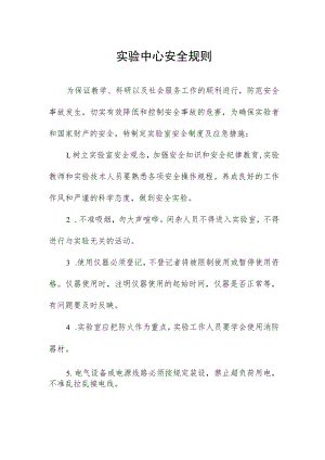 实验中心安全规则.docx